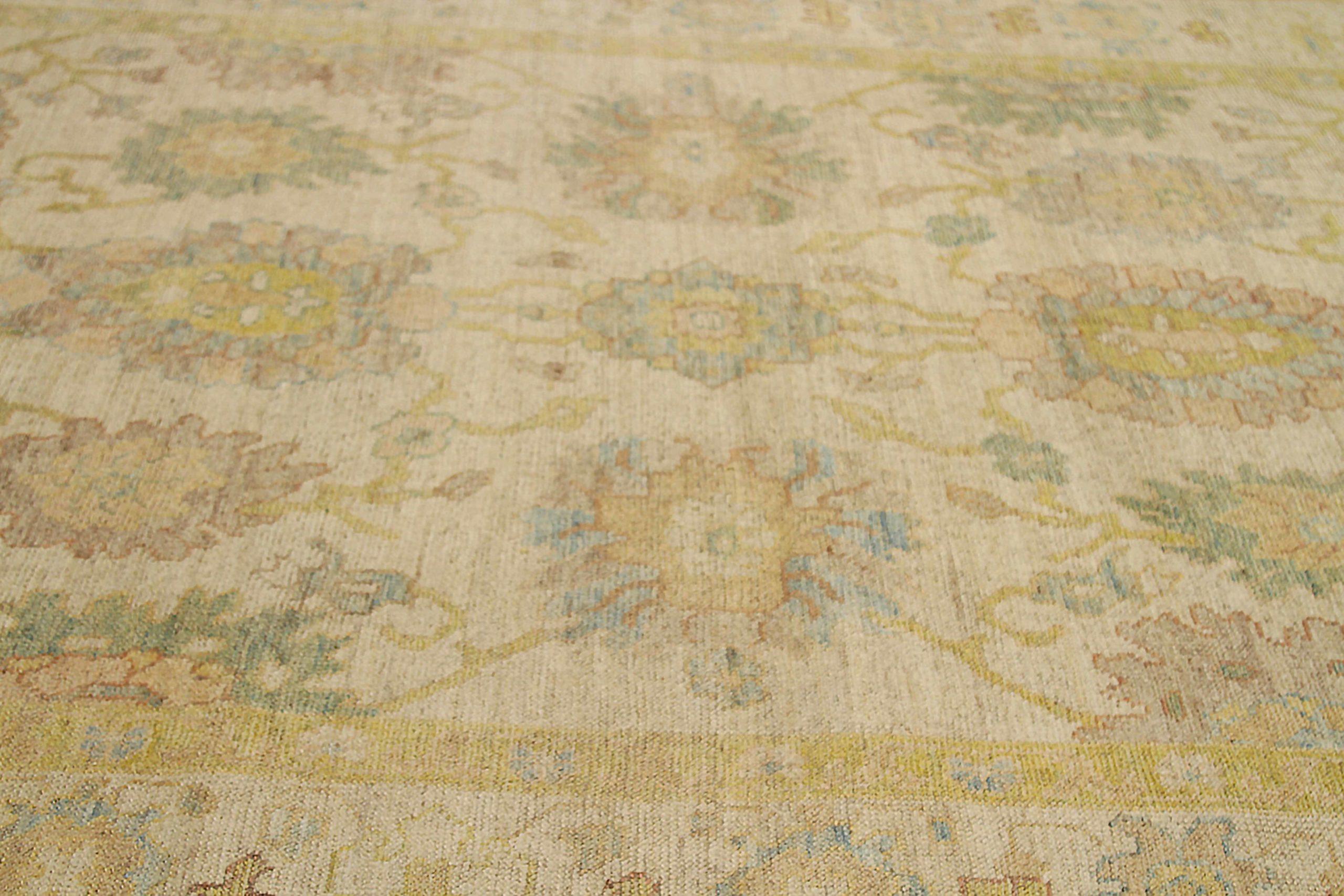 Afghanistan Rose Kollektion Teppiche - Wolle Blau Grau Elfenbein - 88556 (Afghanisch) im Angebot