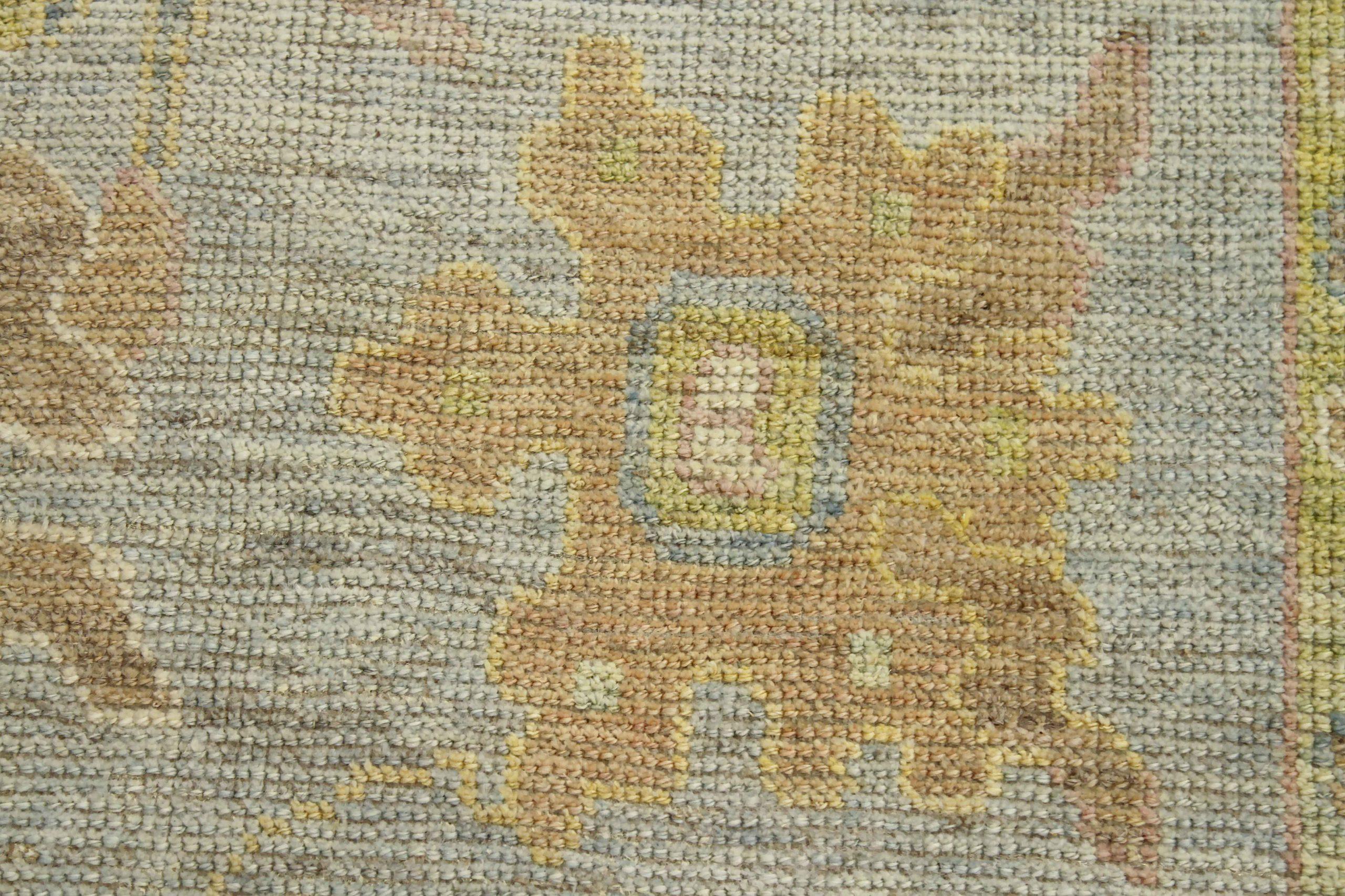 Afghanistan Rose Kollektion Teppiche - Wolle Blau Grün - 88544 im Zustand „Hervorragend“ im Angebot in Dallas, TX