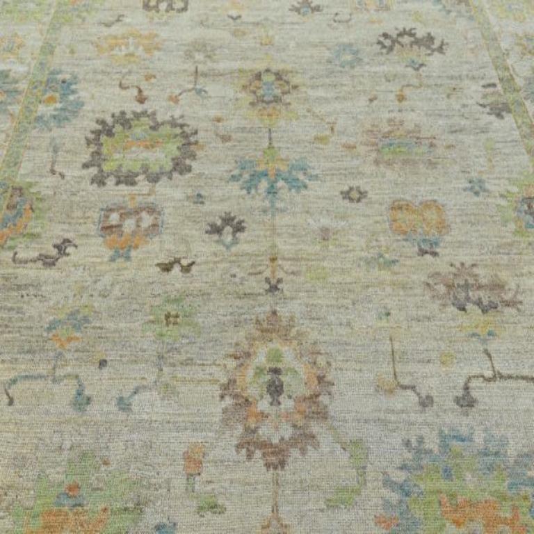 Tribale Tappeti Afghanistan Rose Collection - Lana Blu Verde Avorio - 90803 in vendita