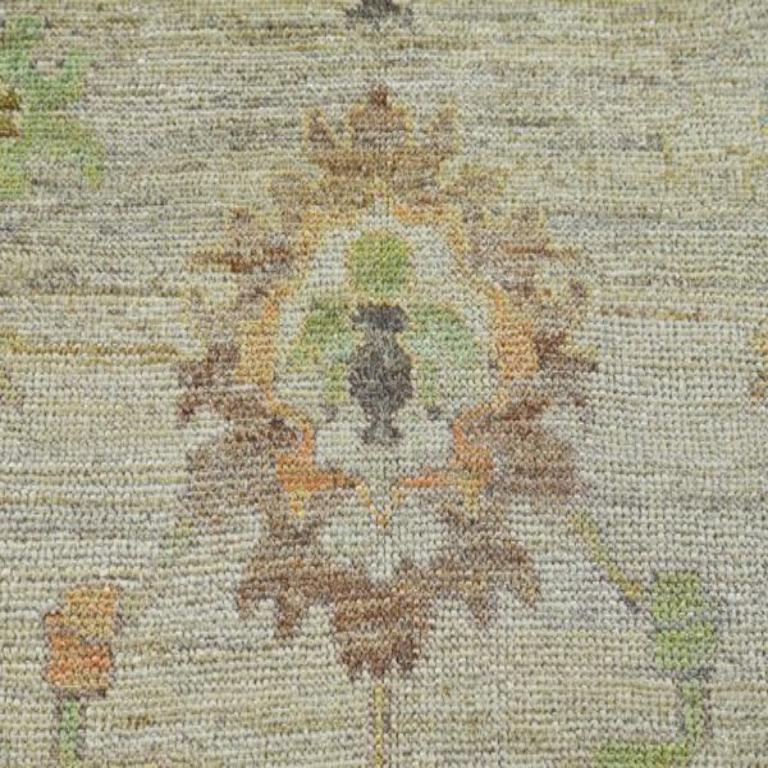 Afghano Tappeti Afghanistan Rose Collection - Lana Blu Verde Avorio - 90803 in vendita