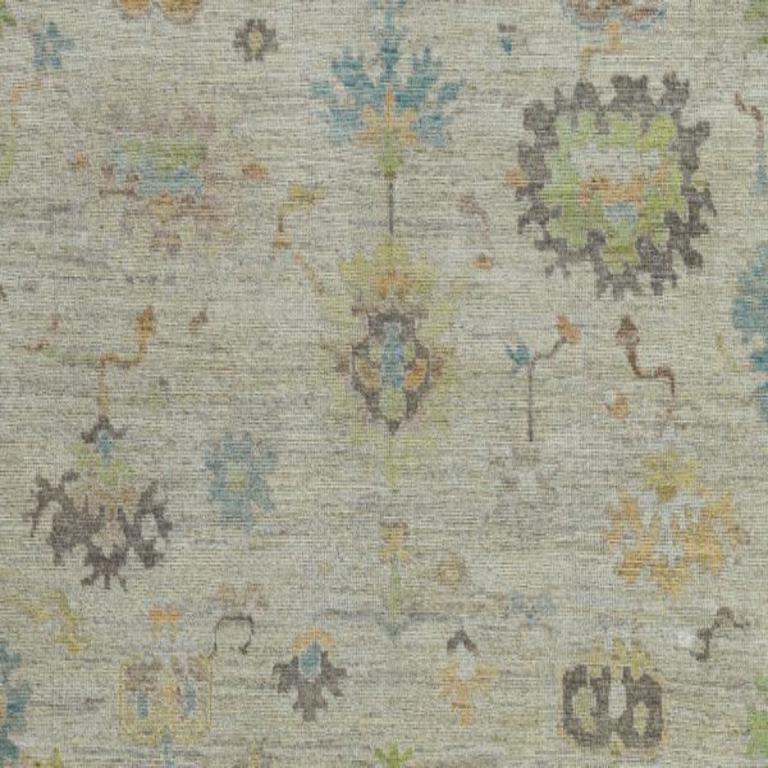 Tappeti Afghanistan Rose Collection - Lana Blu Verde Avorio - 90803 In condizioni ottime in vendita a Dallas, TX