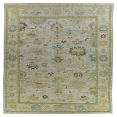 Tappeti Afghanistan Rose Collection - Lana Blu Verde Avorio - 90803