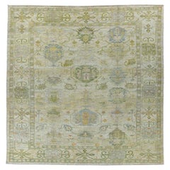 Tappeti per l'area Afghanistan Rose Collection - Lana Blu Verde Avorio - 90810