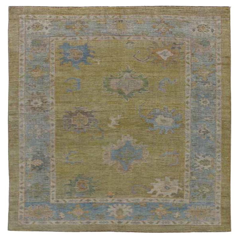 Afghanistan Rose Kollektion Teppiche - Wolle Blau Grün Elfenbein - 91043
