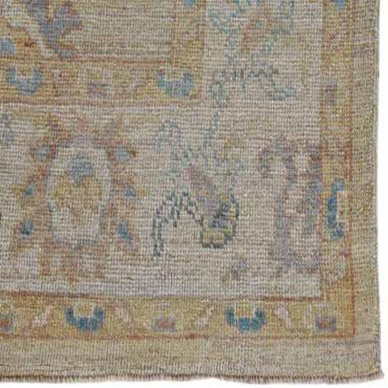 Tappeti Afghanistan Rose Collection - Lana Blu Avorio - 91013 In condizioni ottime in vendita a Dallas, TX