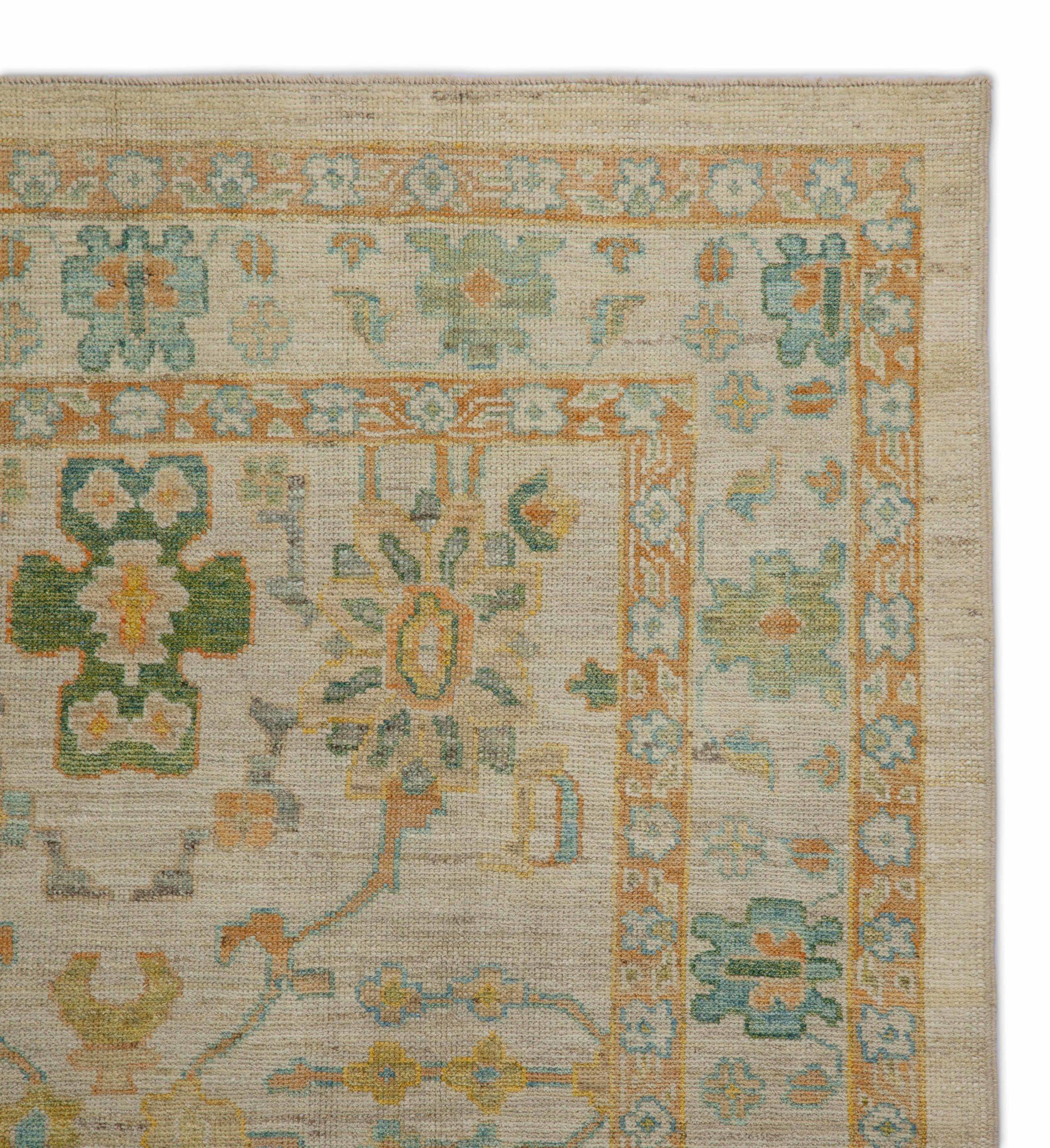 Afghanistan Rose Kollektion Teppiche - Wolle Blau Elfenbein Rosa - 88519 (20. Jahrhundert) im Angebot