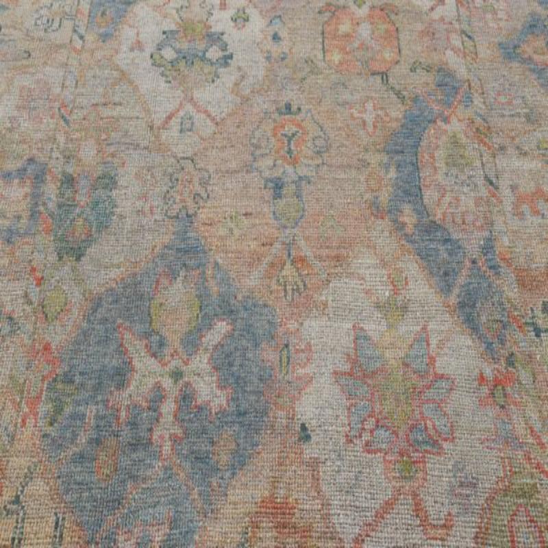 Tribale Tappeti Afghanistan Rose Collection - Lana Blu Avorio Rosa - 90908 in vendita