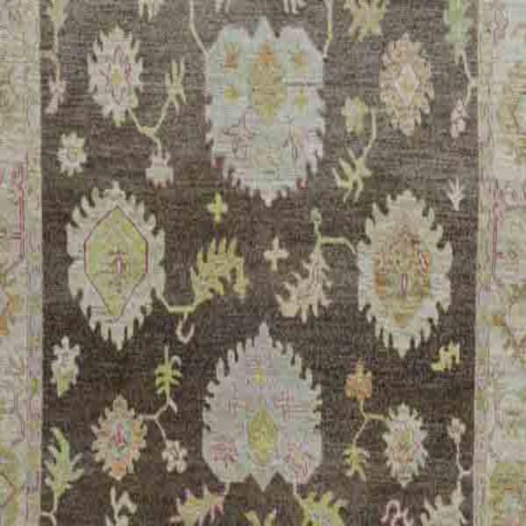 Tappeti Afghanistan Rose Collection - Lana Marrone Avorio - 90800 In condizioni ottime in vendita a Dallas, TX