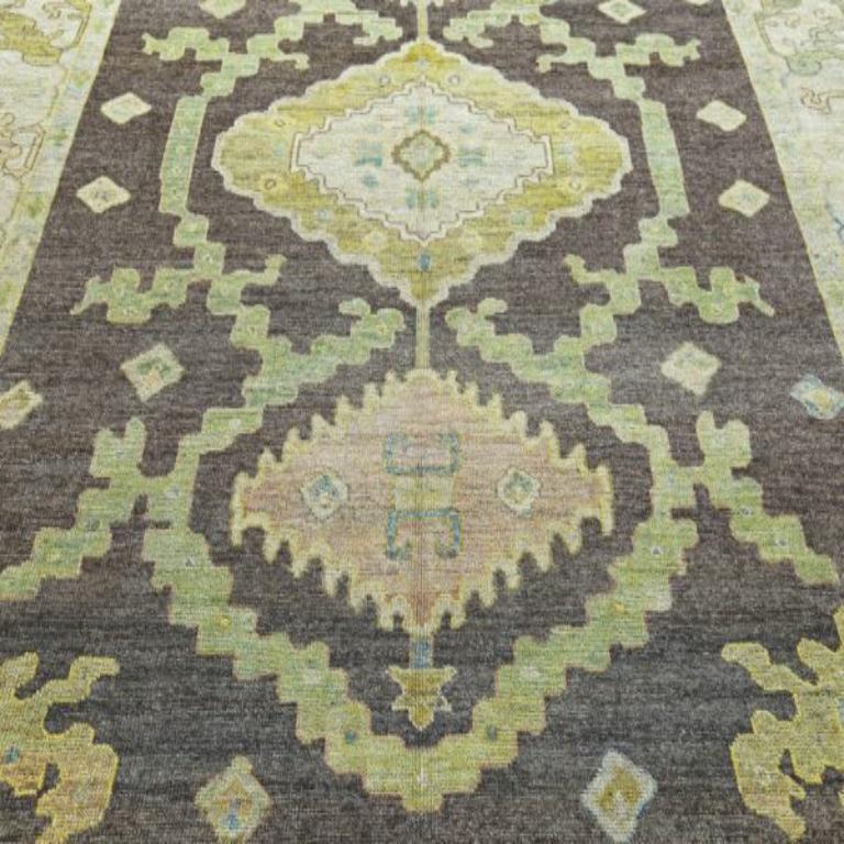 Tribale Tappeti Afghanistan Rose Collection - Lana Marrone Avorio - 90814 in vendita