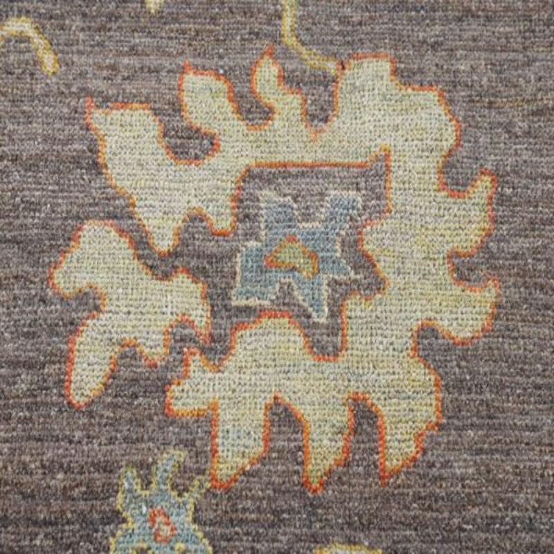 Afghanistan Rose Kollektion Teppiche - Wolle Braun Elfenbein - 90916 im Zustand „Hervorragend“ im Angebot in Dallas, TX