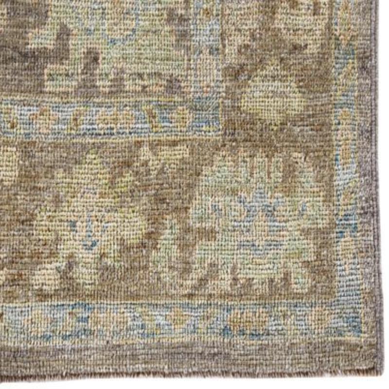 Afghano Tappeti Afghanistan Rose Collection - Lana Marrone Avorio - 90930 in vendita