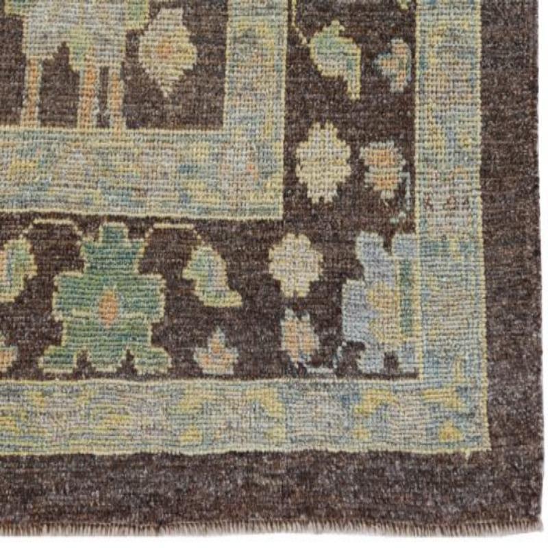 Afghano Tappeti Afghanistan Rose Collection - Lana Marrone Avorio - 90965 in vendita