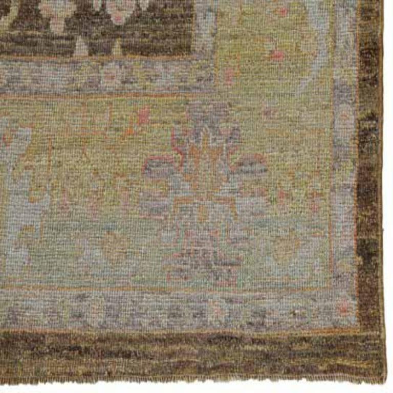 Tribale Tappeti Afghanistan Rose Collection - Lana Marrone Avorio - 91008 in vendita