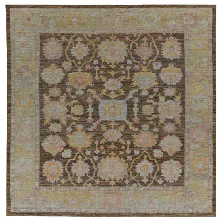 Afghanistan Rose Kollektion Teppiche - Wolle Braun Elfenbein - 91008