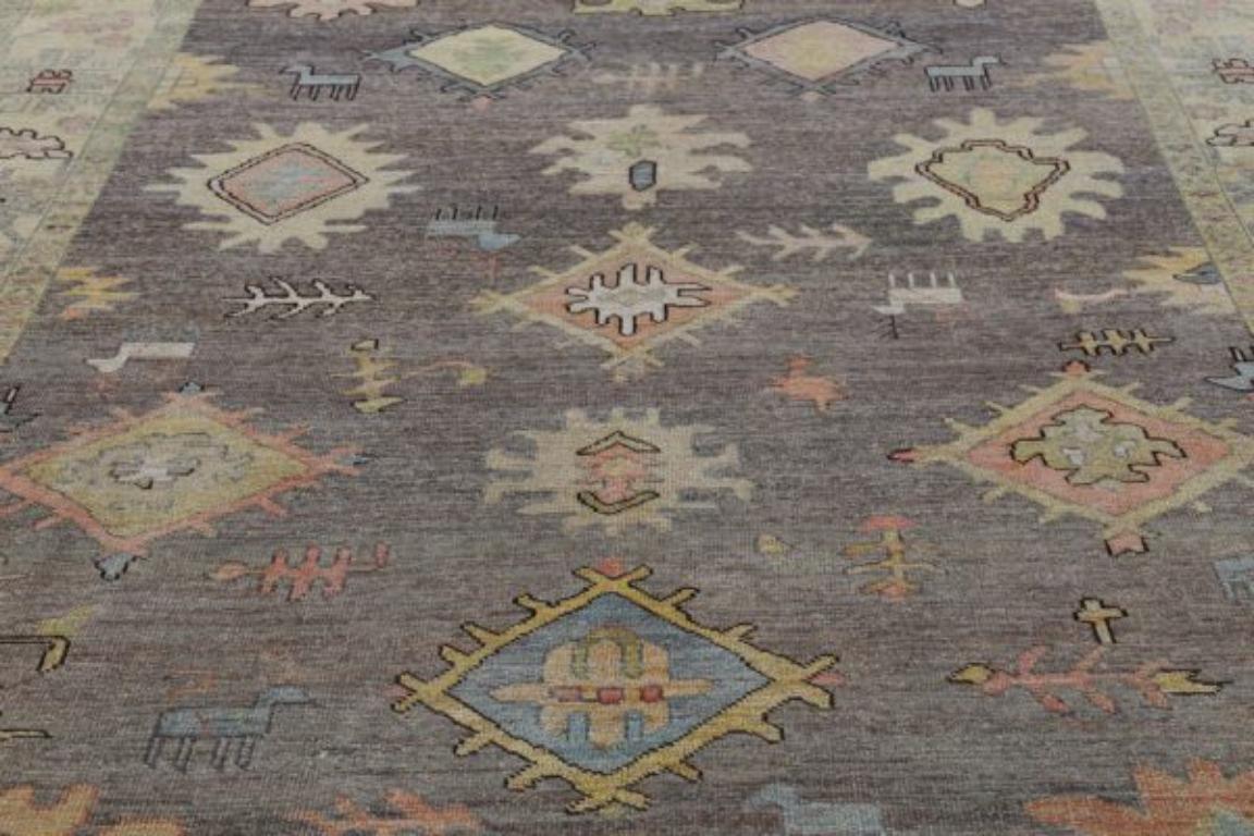 Colección Afghanistan Rose Alfombras - Lana Marrón Purpel - 91045 Tribal en venta