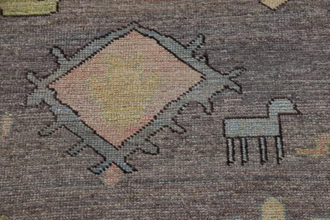 Colección Afghanistan Rose Alfombras - Lana Marrón Purpel - 91045 en Excelente estado para la venta en Dallas, TX