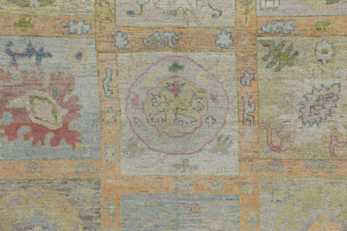 Afghano Tappeti Afghanistan Rose Collection - Lana Verde Avorio - 90843 in vendita