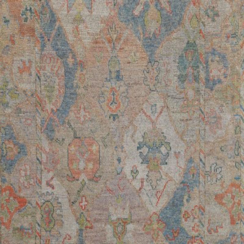 Afghano Tappeti Afghanistan Rose Collection - Lana Verde Avorio - 90907 in vendita