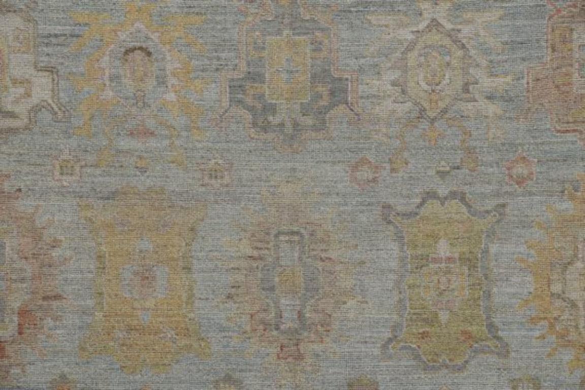 Tribale Tappeti Afghanistan Rose Collection - Lana Avorio Azzurro - 91063 in vendita
