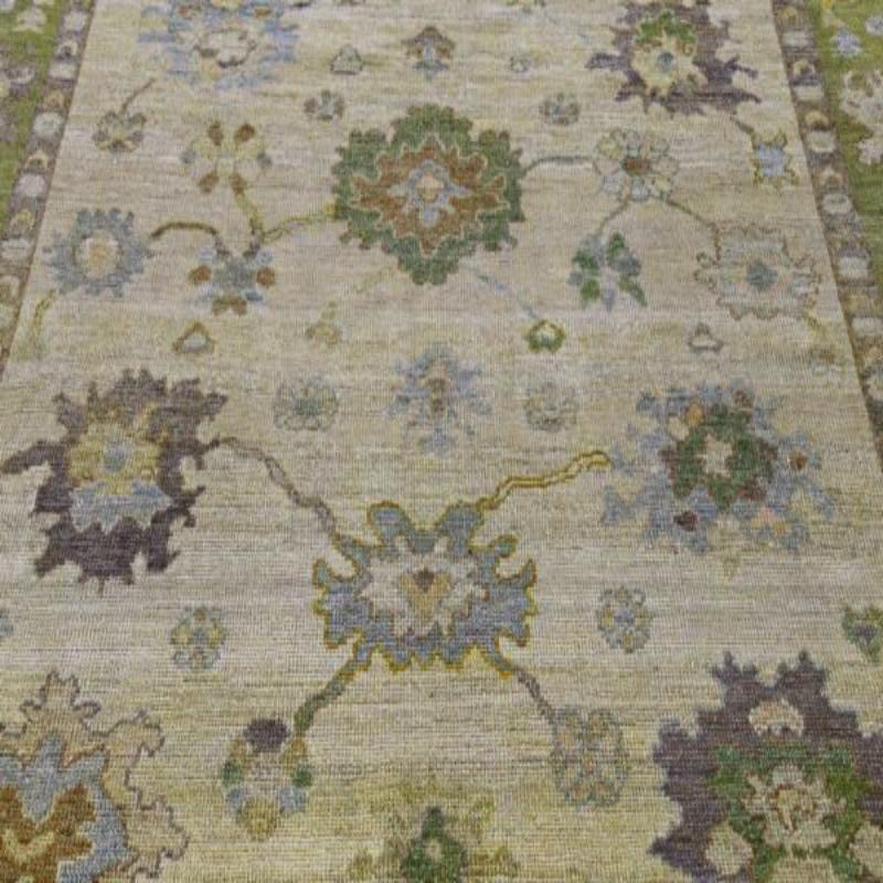 Tribale Tappeti Afghanistan Rose Collection - Lana Avorio Purpel - 90937 in vendita