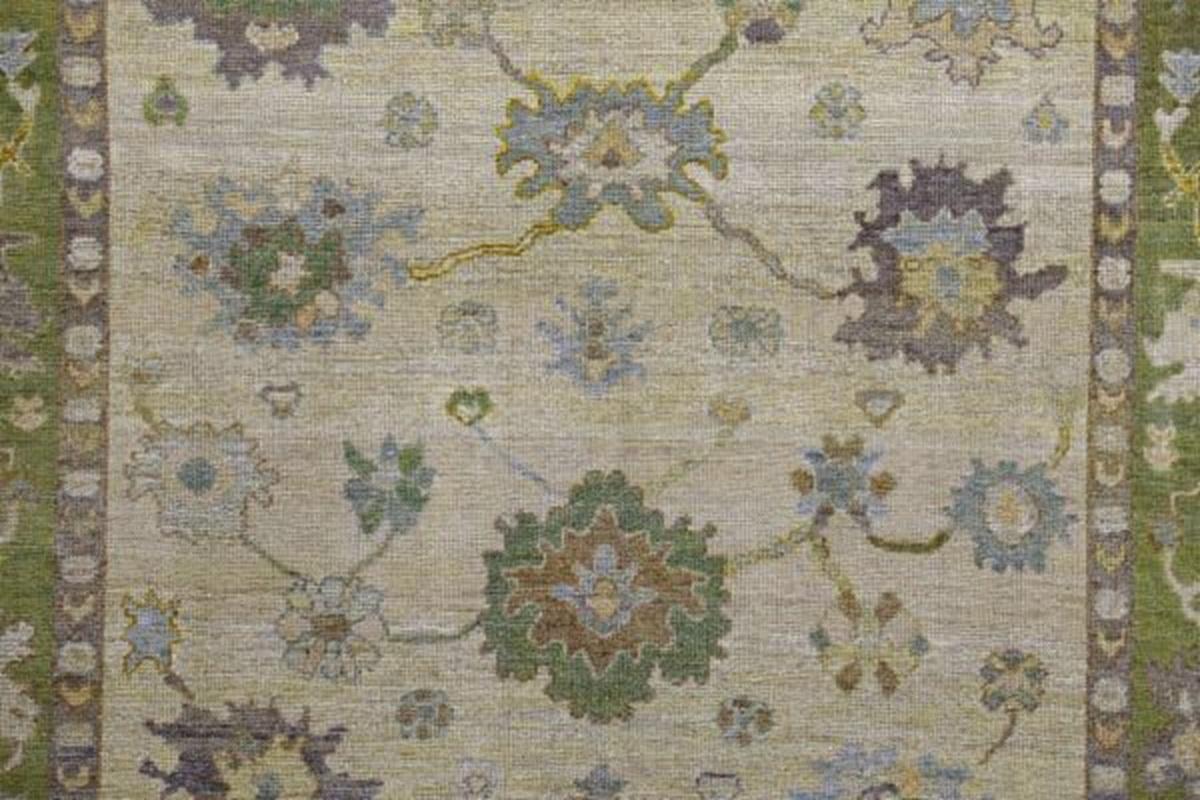 Afghano Tappeti Afghanistan Rose Collection - Lana Avorio Purpel - 90937 in vendita