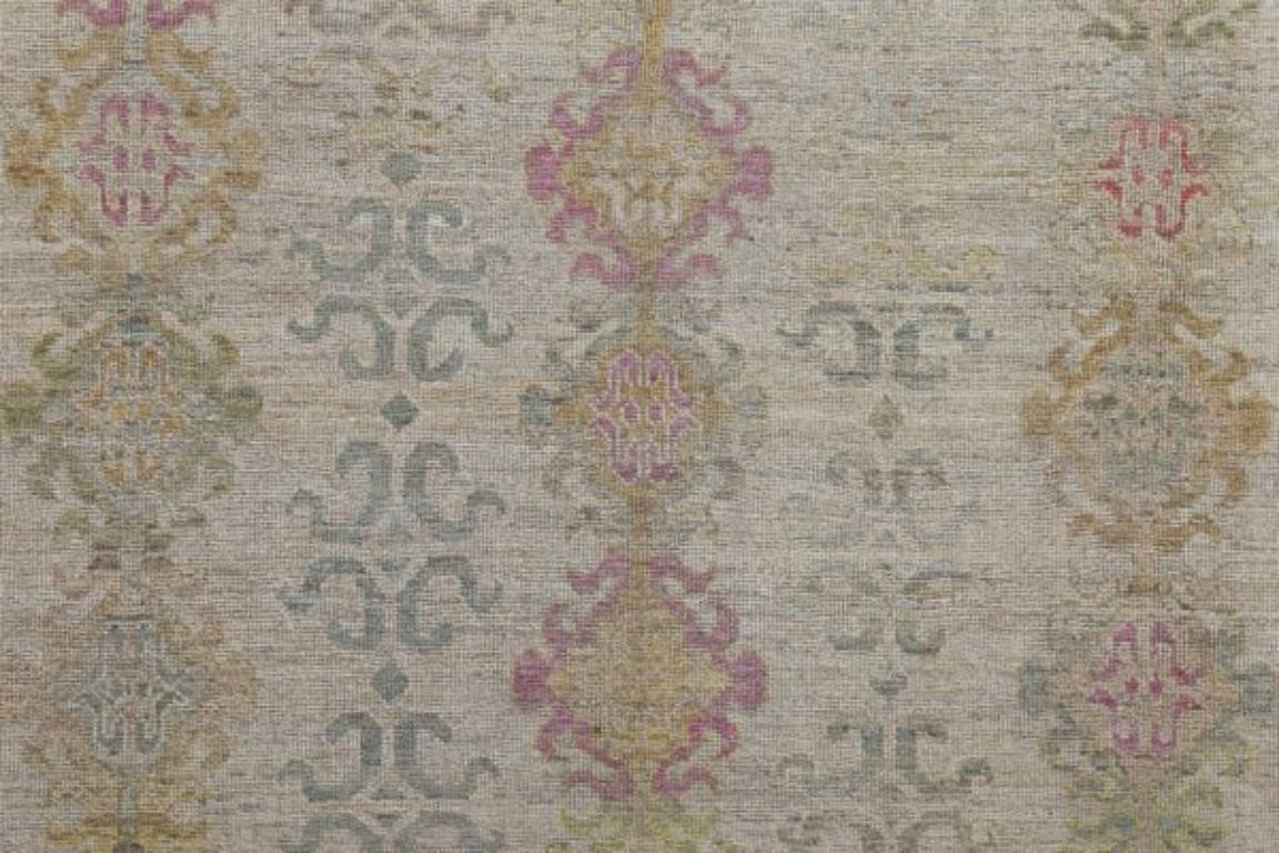 Afghano Tappeti per l'area Afghanistan Rose Collection - Lana Avorio Purpel - 91021 in vendita