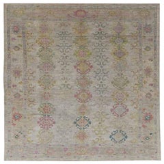 Tappeti per l'area Afghanistan Rose Collection - Lana Avorio Purpel - 91021