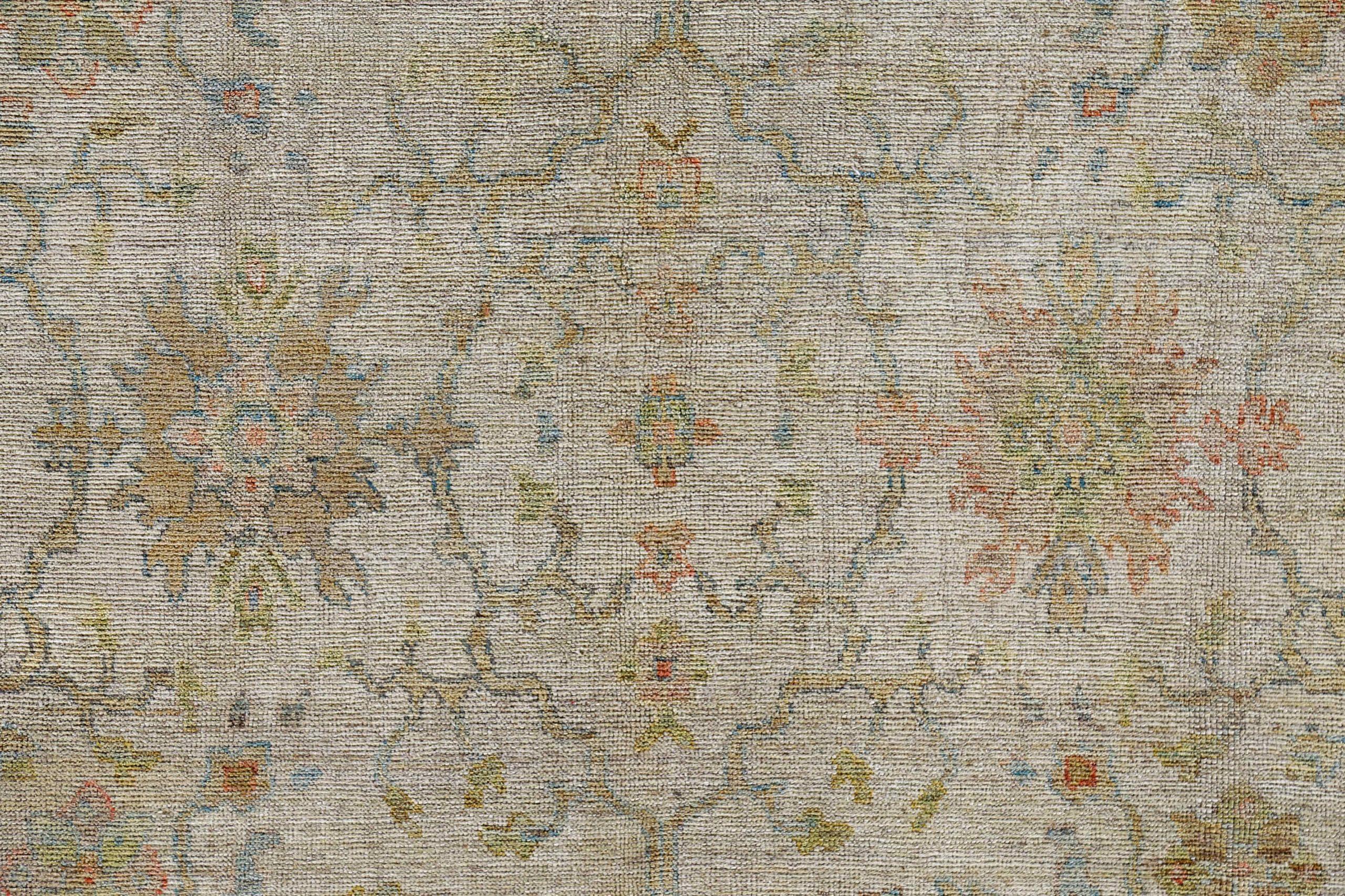 Afghanistan Rose Kollektion Over Size Teppich Circa 1990 - Wolle Blau Grün - 90870 im Zustand „Hervorragend“ im Angebot in Dallas, TX