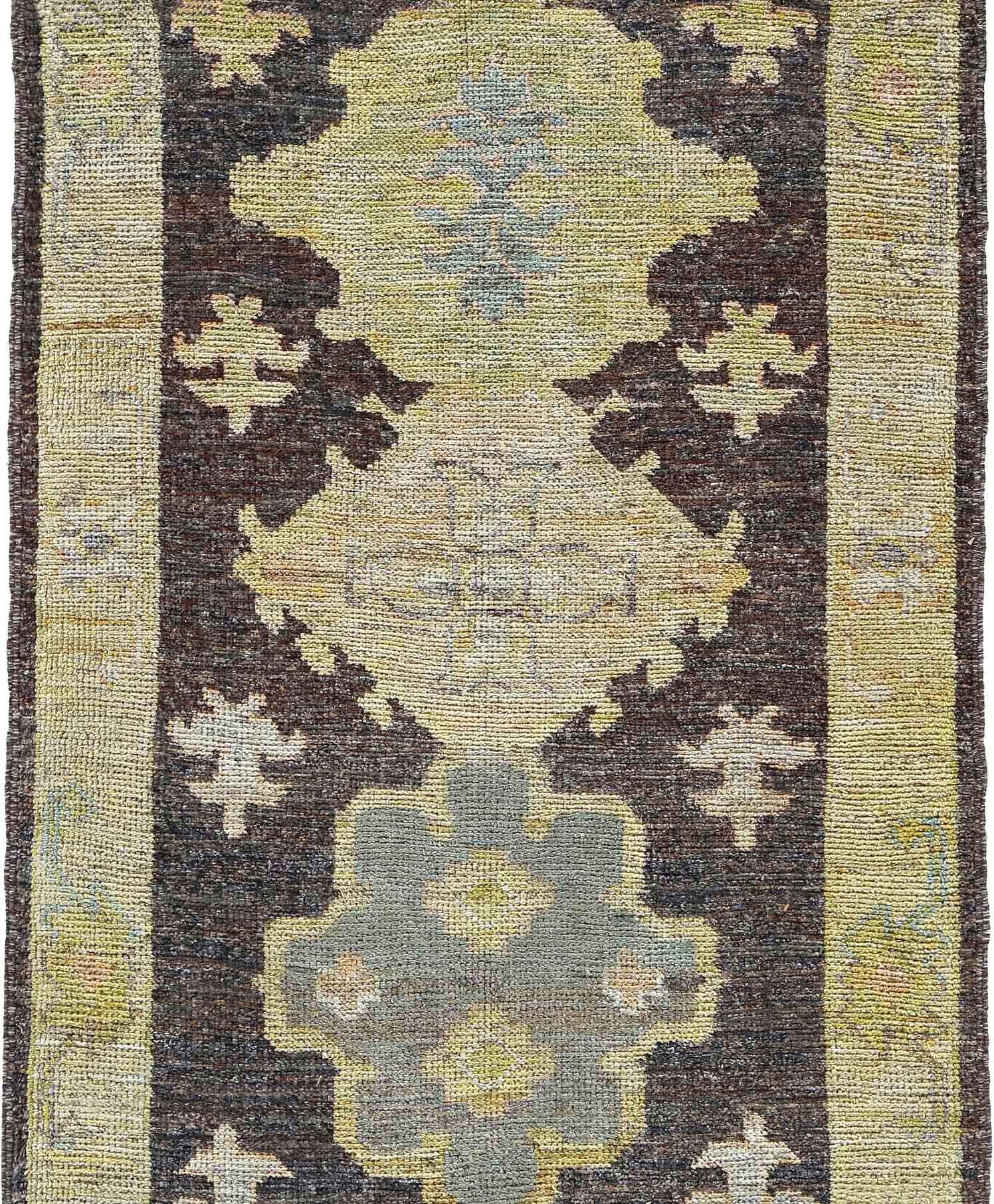 Afghanistan Rose Sammlung Läufer Teppich CIRCA 1990 - Wolle Blau Brown - 90792 (Afghanisch) im Angebot