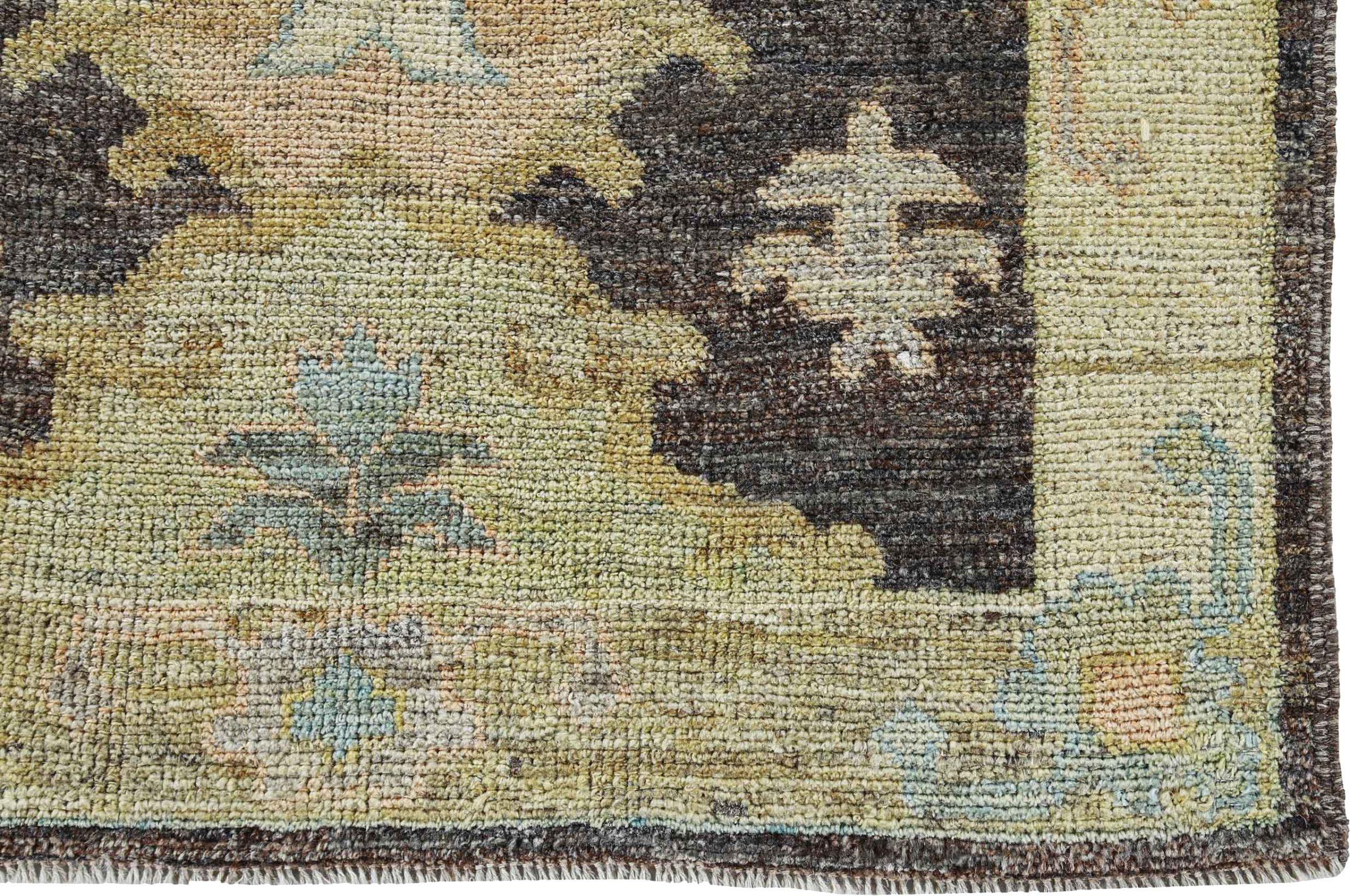 Afghanistan Rose Sammlung Läufer Teppich CIRCA 1990 - Wolle Blau Brown - 90792 im Zustand „Hervorragend“ im Angebot in Dallas, TX