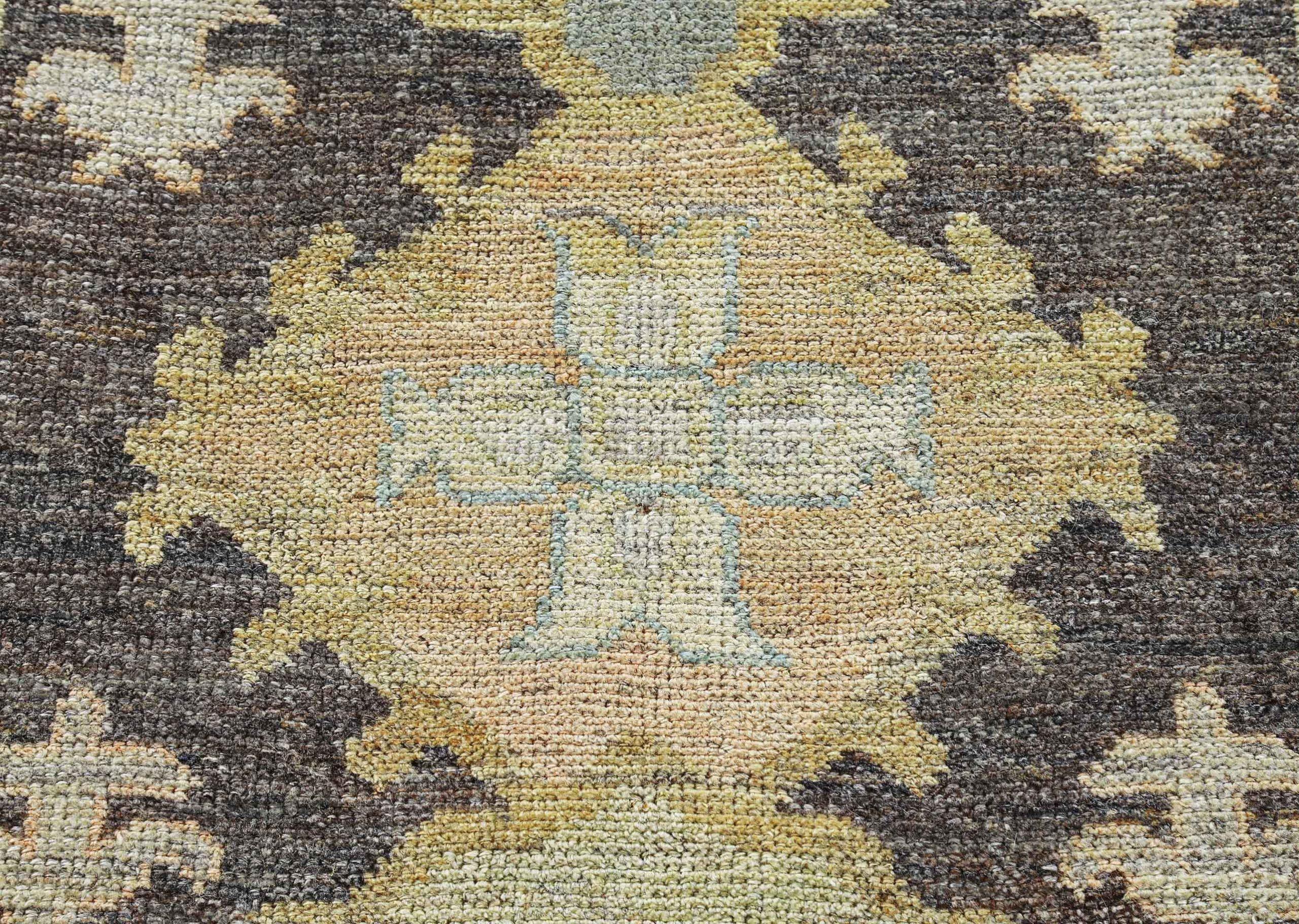 Afghanistan Rose Sammlung Läufer Teppich CIRCA 1990 - Wolle Blau Brown - 90792 (20. Jahrhundert) im Angebot