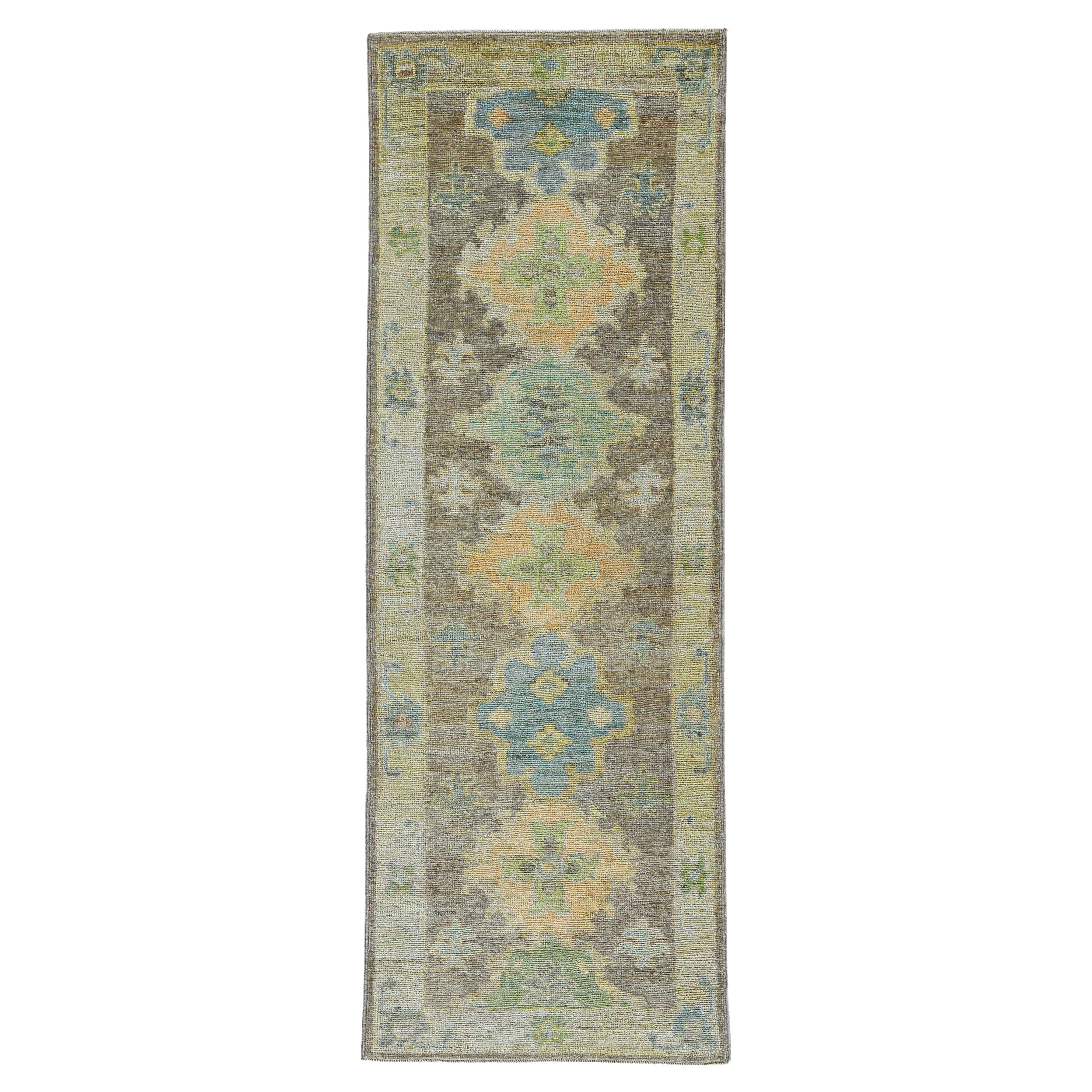 Afghanistan Rose Collection Läufer Teppich CIRCA 1990 - Wolle Blau Braun - 90856
