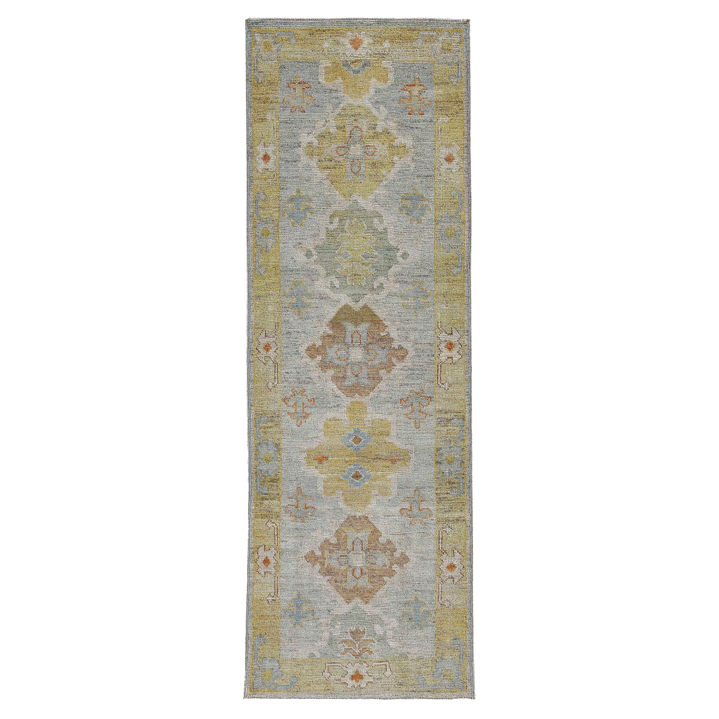 Afghanistan Rose Collection Läufer Teppich CIRCA 1990 - Wolle Blau Braun - 90925