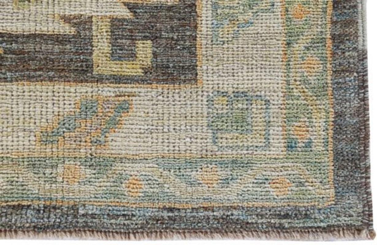 Afghano Tappeto Afghanistan Rose Collection'S - Lana Marrone Avorio - 90951 in vendita