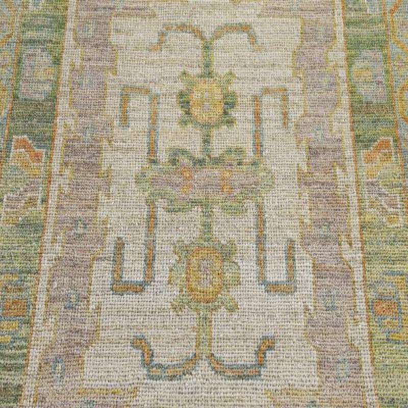 Tribale Tappeto Afghanistan Rose Collection'S - Lana Avorio Purpel - 90949 in vendita
