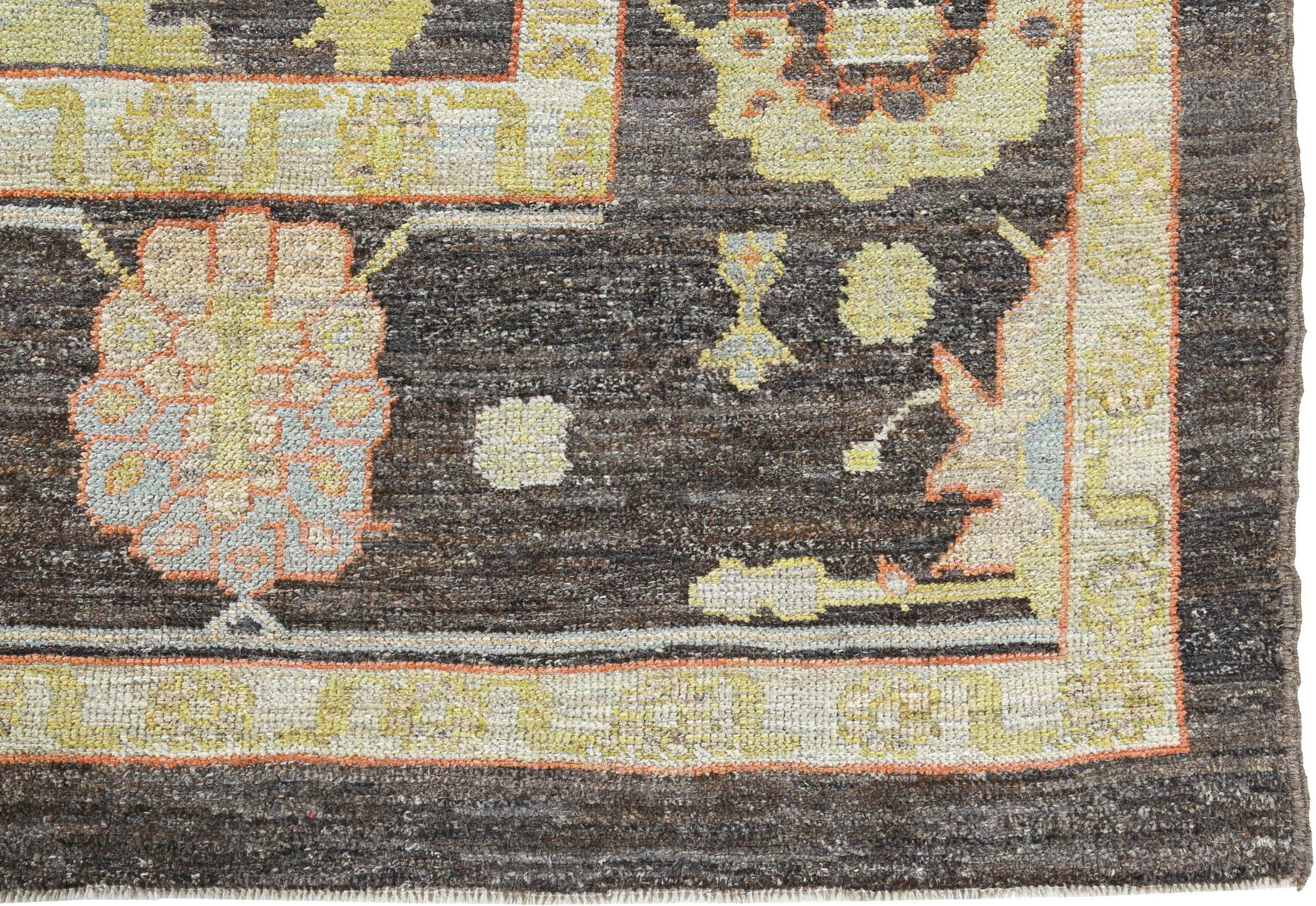 Laine Tapis carrés Afghanistan Rose Collection vers 1990 - Bleu laine - 90848 en vente