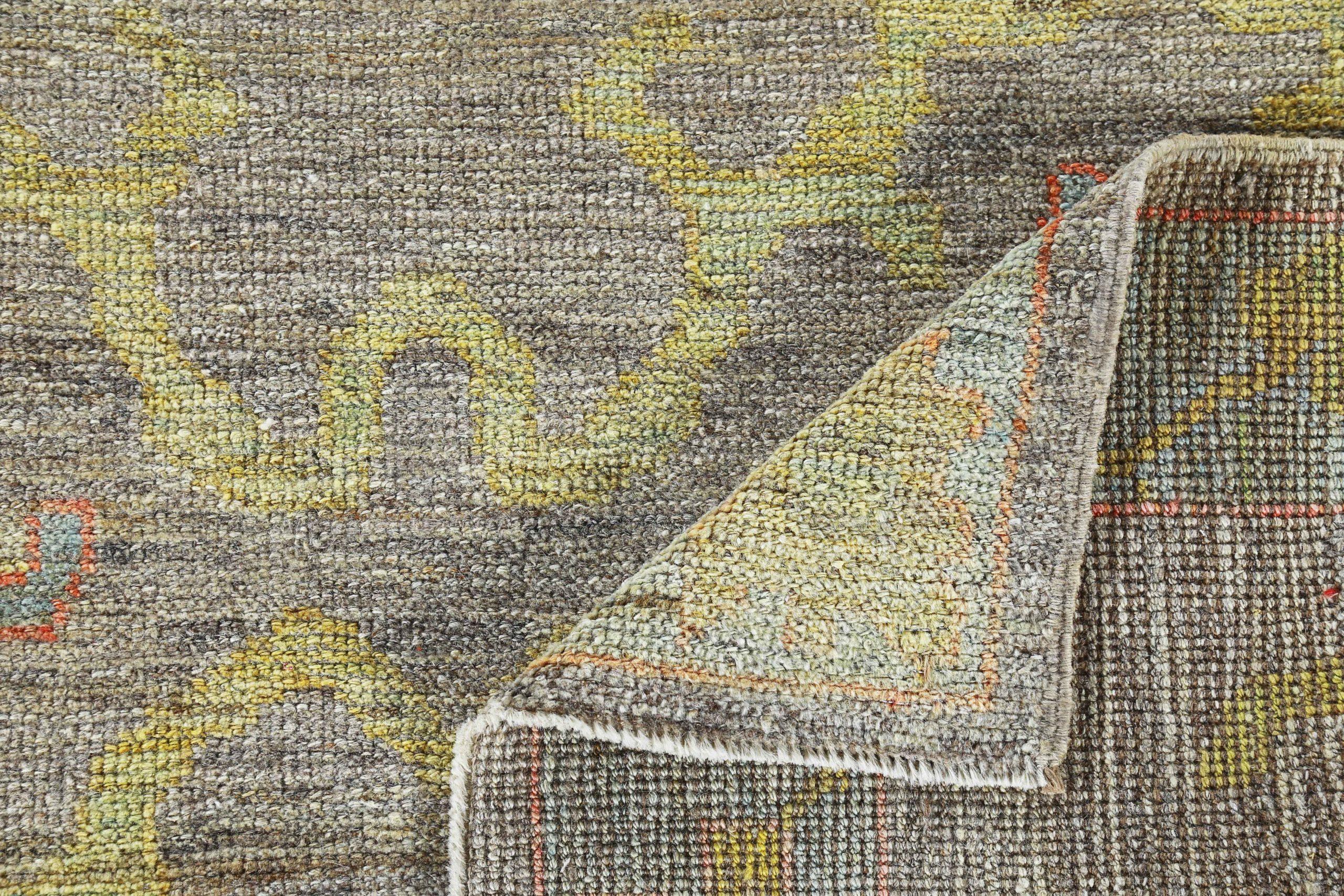 Laine Tapis carrés Afghanistan Rose Collection vers 1990 - Bleu laine - 90854 en vente