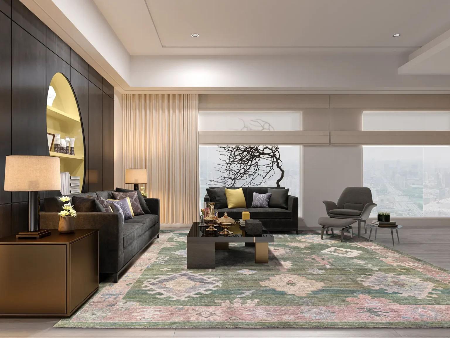 Earthy Serenity: Hand-Knotted Turkish Tribal Wool Square Area Rug
Unveil a tapestry of understated elegance and bohemian charm with this exquisite hand-knotted Turkish Tribal wool square area rug. Originating from Turkey, a land rich in diverse