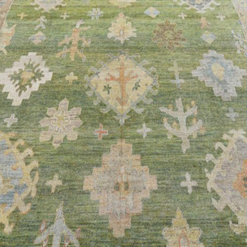 Tribale Tappeti quadrati Afghanistan Rose Collection - Lana Blu Rosa - 90939 in vendita