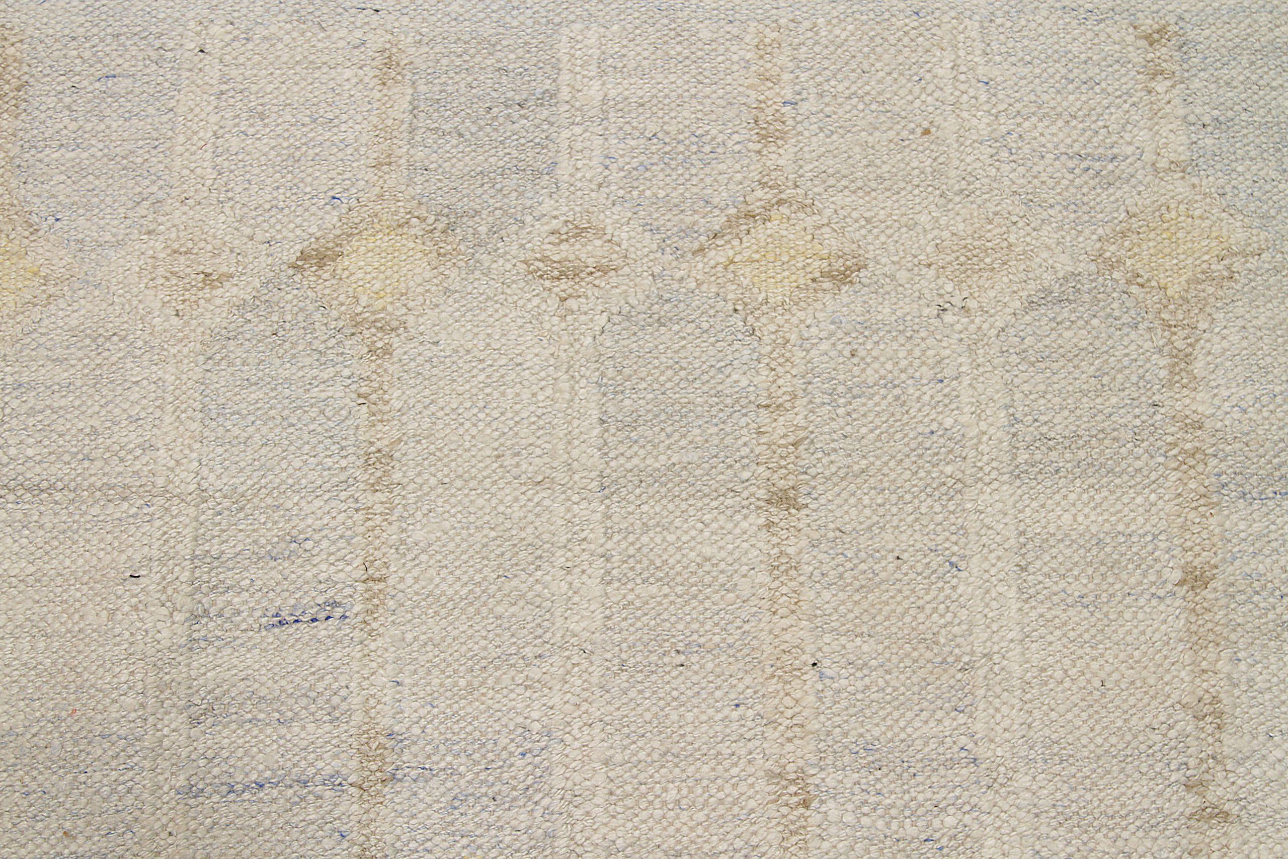 Skandinavische Afghanistan-Teppiche Circa 1990 - Wolle Elfenbein Design - 92593 (Stammeskunst) im Angebot