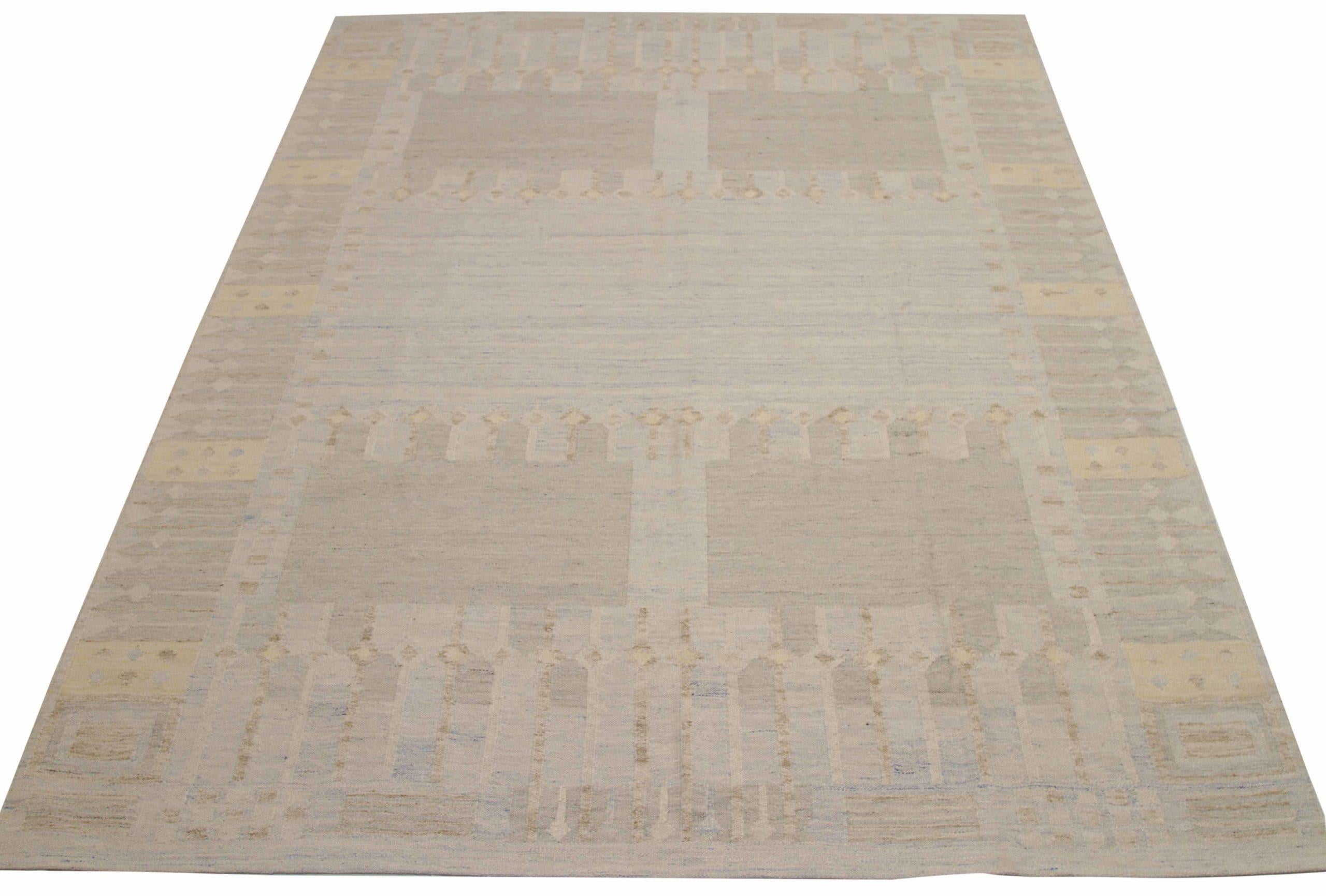 Découvrez l'élégance des tapis de style scandinave d'Afghanistan de Circa 1990. Conçu avec de la laine et du Design/One, ce design exclusif est parfait pour mettre en valeur votre espace.