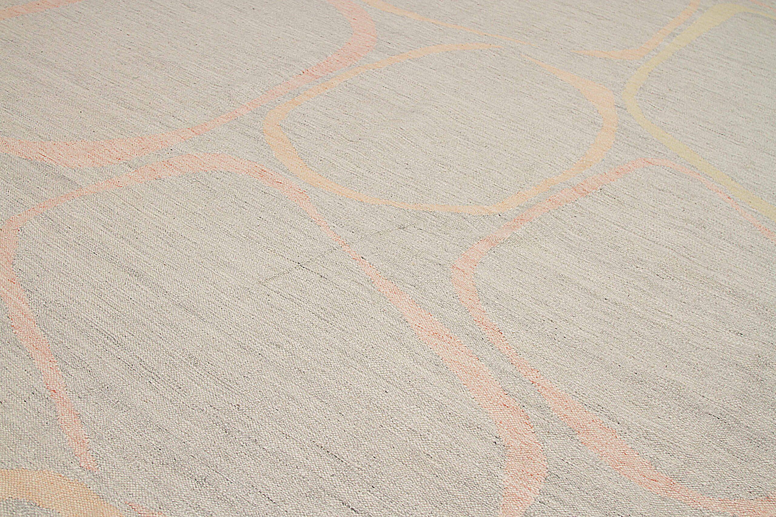 Alfombra Escandinava Afgana Circa 1990 - Lana Rosa Amarillo - 92597 Afgano en venta
