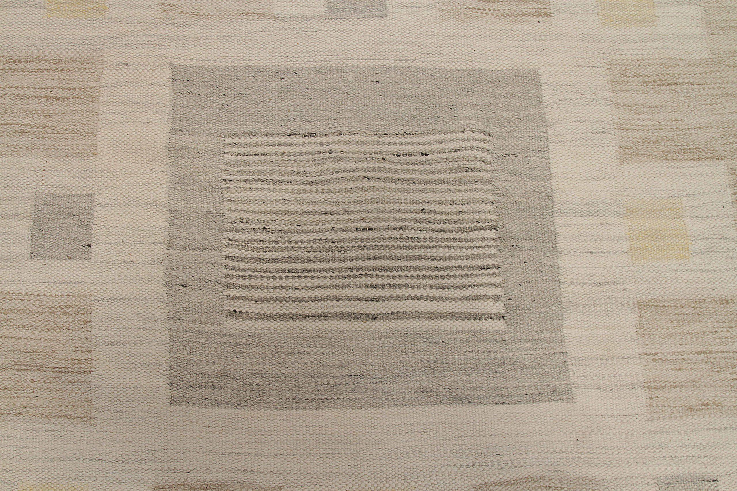 Skandinavischer Over Size-Teppich aus Afghanistan aus Wolle mit elfenbeinfarbenem Design - 92604 (Afghanisch) im Angebot
