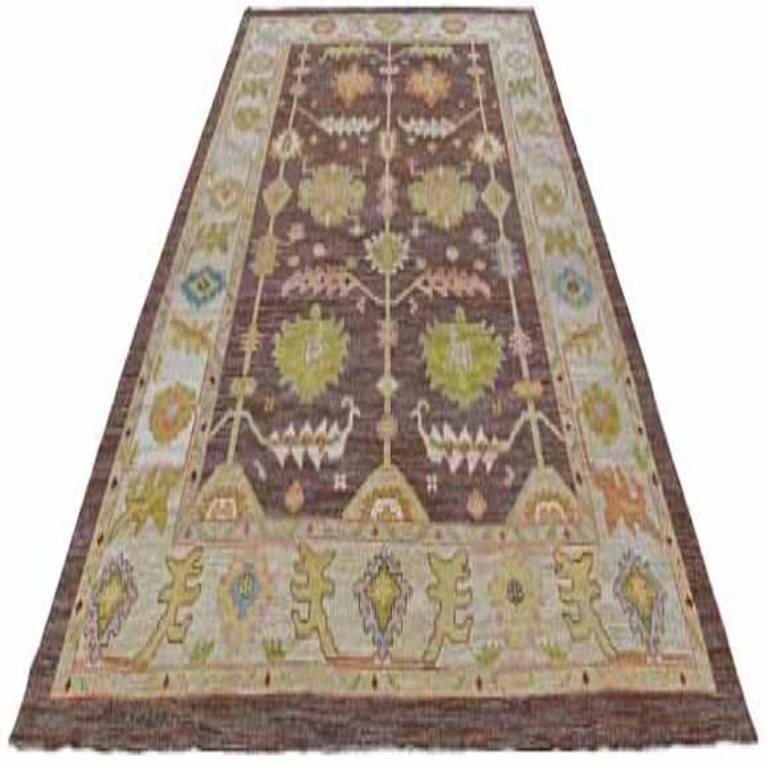 Discover the elegance of Afghanistan Serapi featuring Area Rugs in Circa 1990. Designed with Wool and BrownGreenIvoryPink, this exclusive design is perfect for enhancing your space.