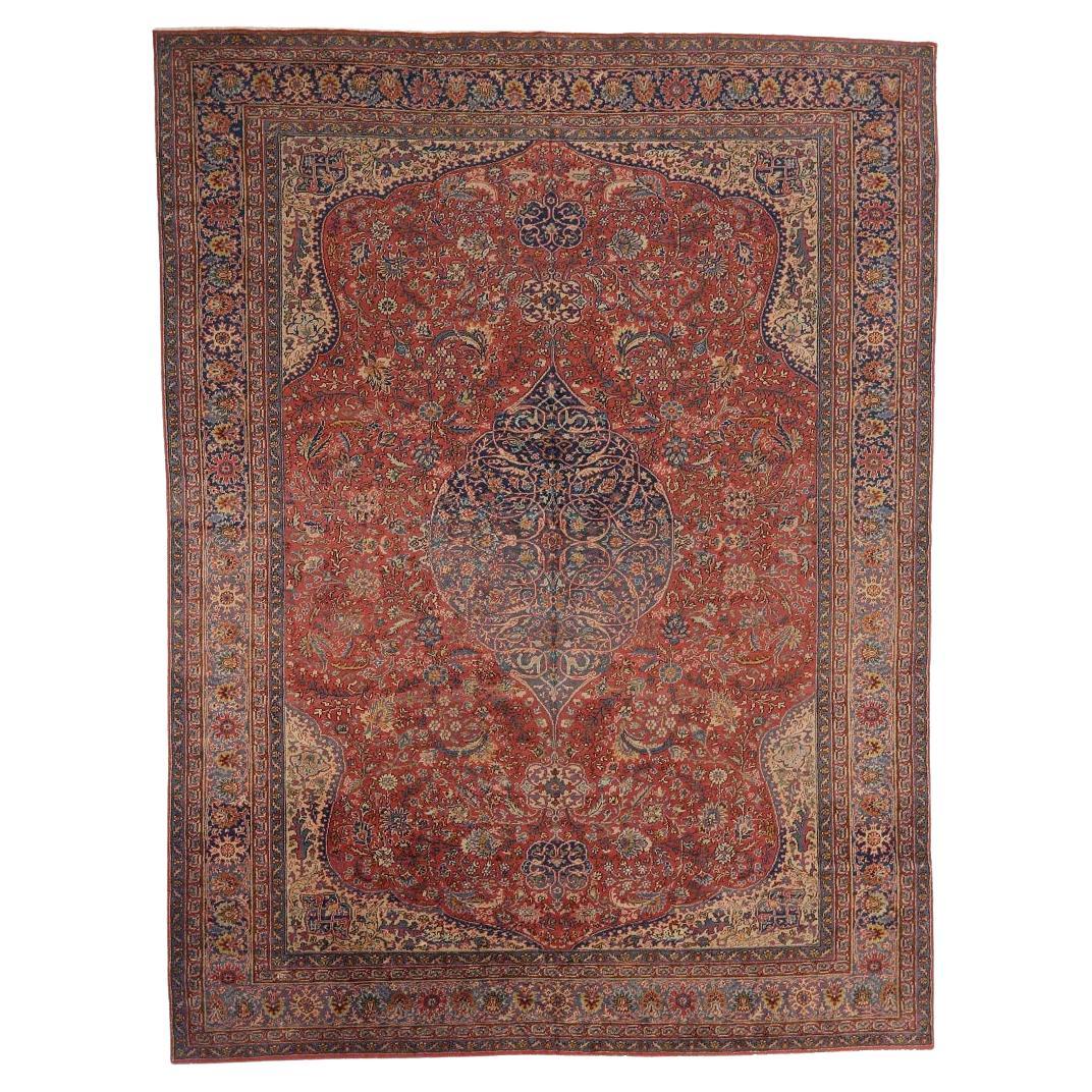 Afghanistan Sivas Area Rugs - Wool Ivory Navy Blue Red 72033