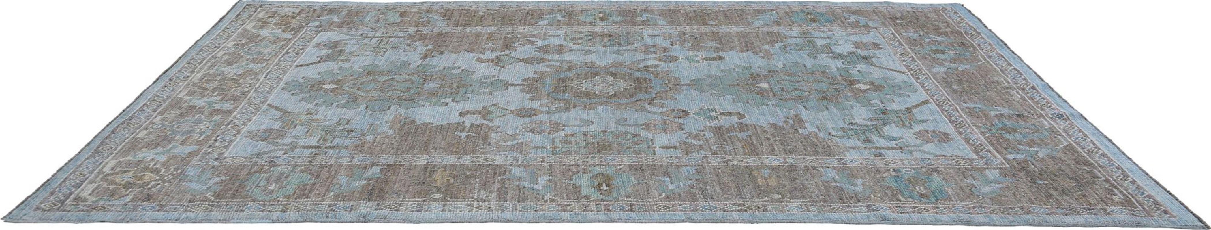 Afghanistan Sultanabad-Teppiche Circa 1990 - Wolle Elfenbein Design - 95528 (Stammeskunst) im Angebot
