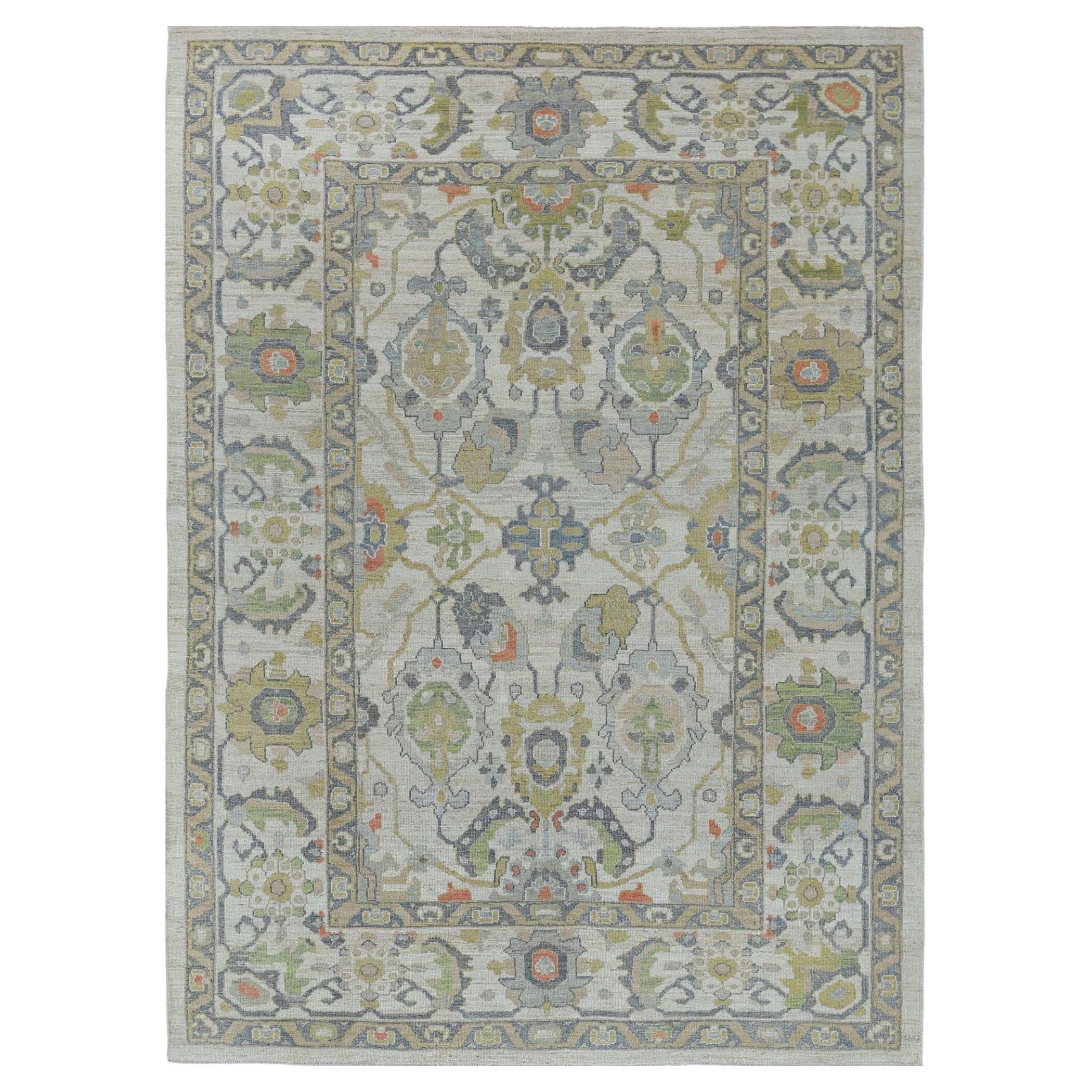 Tapis d'Afghanistan Sultanabad datant d'environ 1990, motif ivoire en laine - 95528