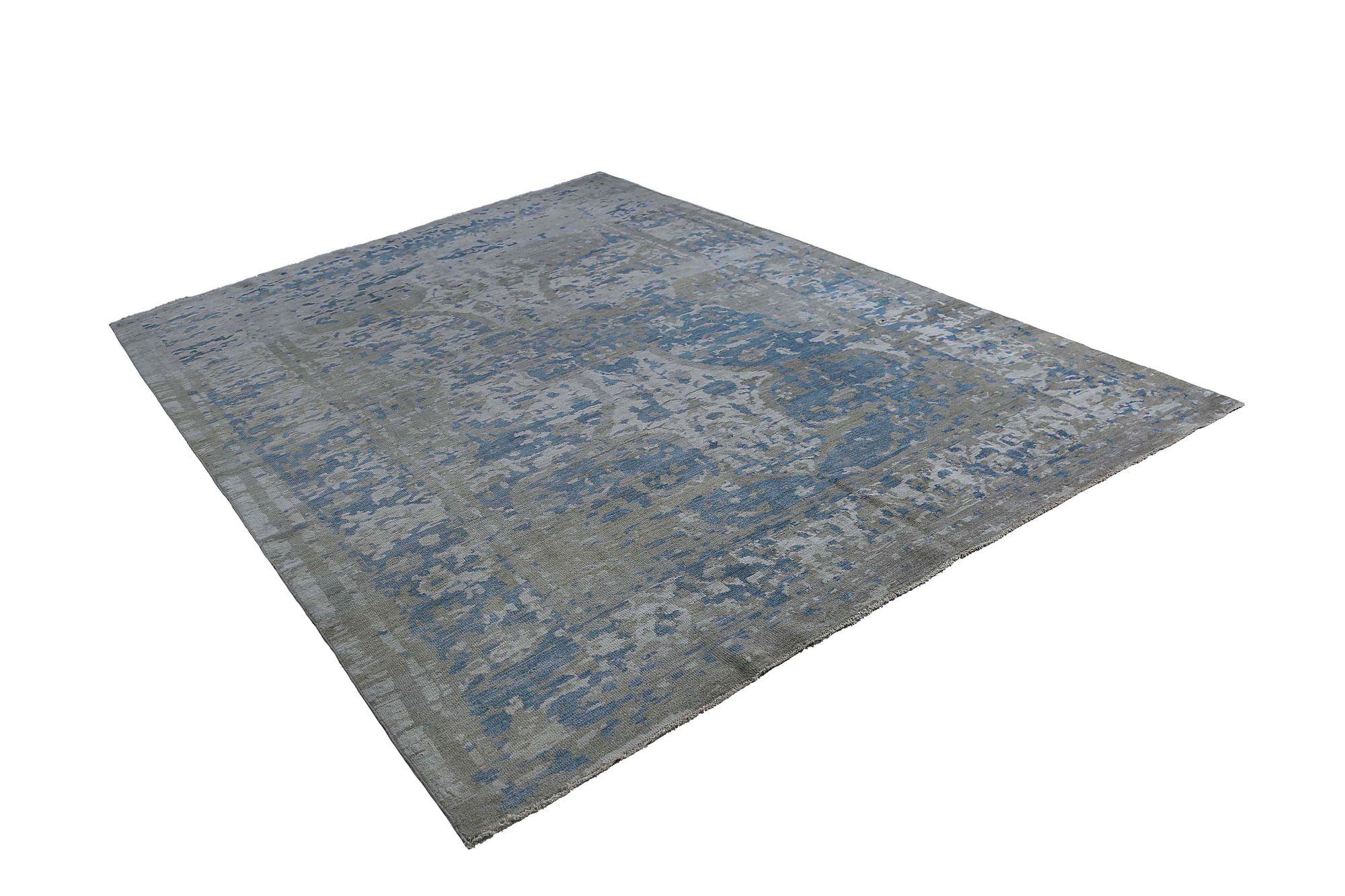 Afganistán Sultanabad Rugs - Lana Azul Marrón Marfil - 97007 en Excelente estado para la venta en Dallas, TX