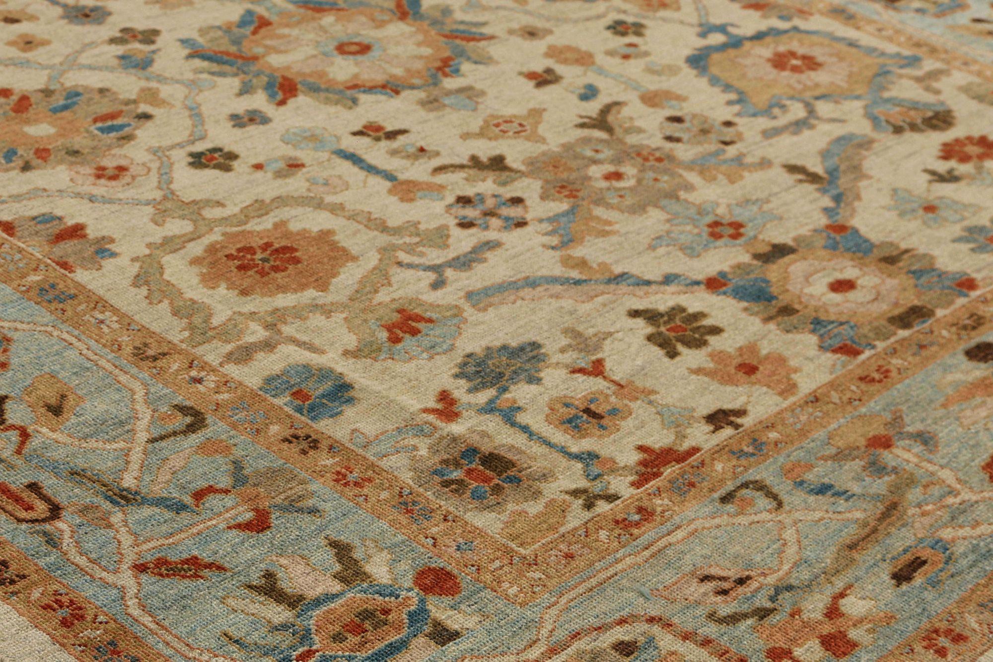 Sultanabad-Teppiche aus Afghanistan in Sultanabad - Blau aus Wolle mit Muster - 95884 (Afghanisch) im Angebot