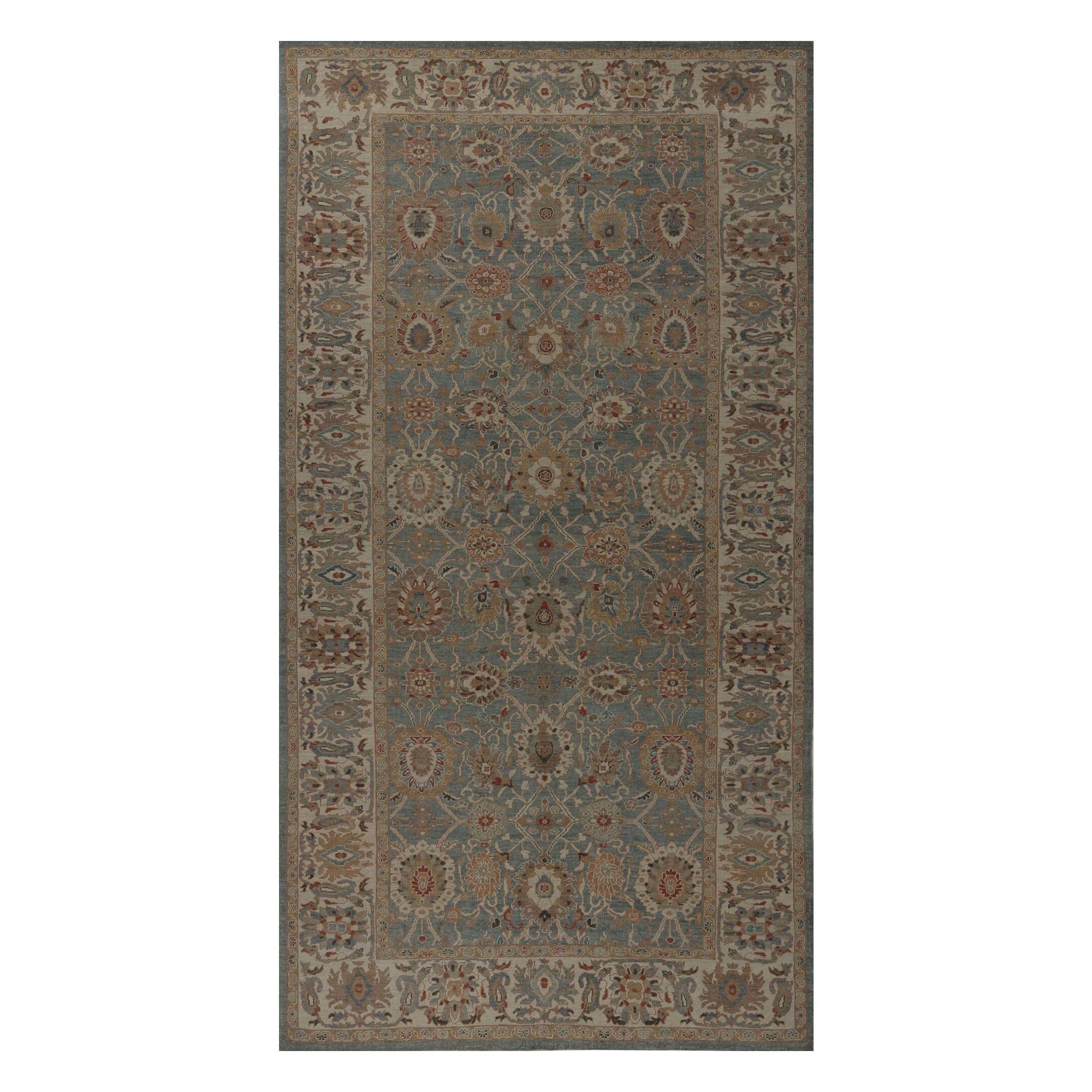 Tappeti per l'area Afghanistan Sultanabad Rugs - Disegno in lana blu grigio - 96029